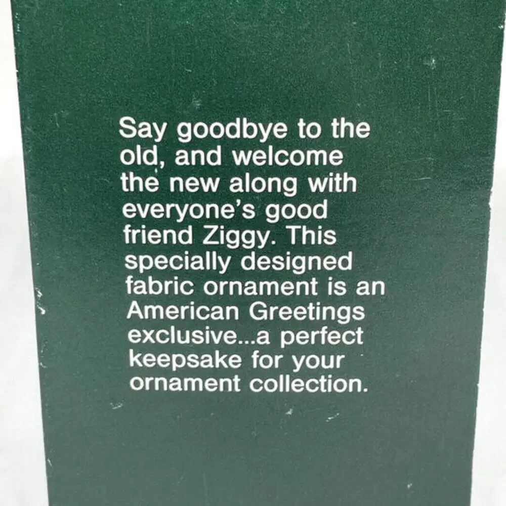 New Year Ziggy‎ Christmas Ornament in Box Vintage 1988 American Greetings